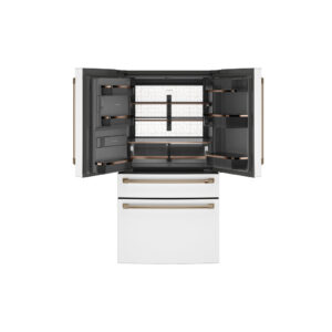 27.8 CuFt Smart 4-Door French Door Refrigerator With TwinChill evaporators In Matte White