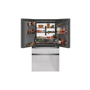 27.8 CuFt Smart 4-Door French-Door Refrigerator In Platinum Glass