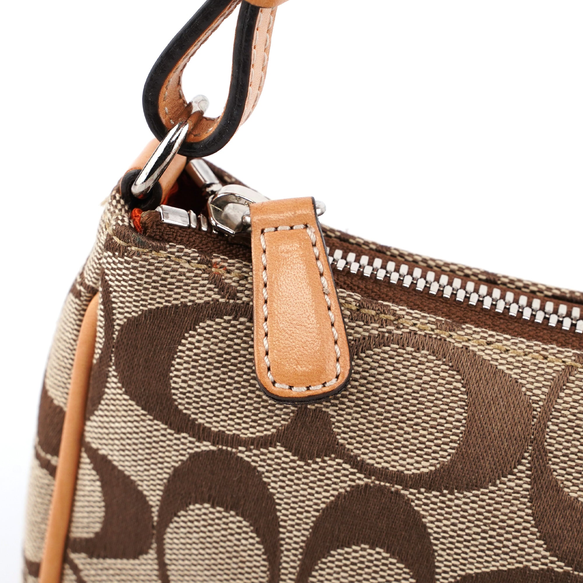 6094 Beige Signature C Demi Shoulder Bag - Image 2