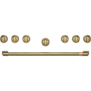 36" Handle & Knob Set for Pro Range and Range Top - Brushed Brass