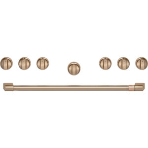 36" Handle & Knob Set for Pro Range and Range Top - Brushed Bronze