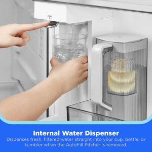 24.5 CuFt Counter-Depth Side-by-Side Refrigerator in Stainless Steel