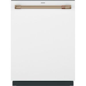 39 dBA CustomFit Stainless Interior Smart Dishwasher in Matte White