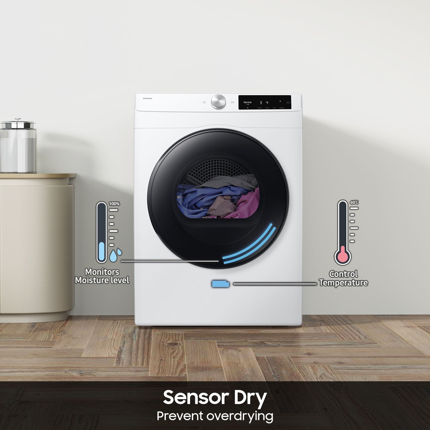 4.0 cu. ft. Electric Dryer with AI Smart Dial and Wi-Fi Connectivity - Image 2
