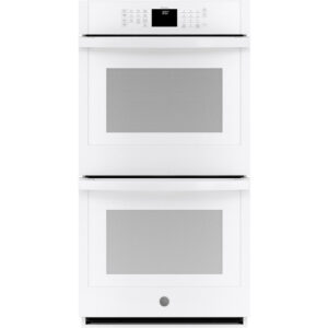 30'' Smart Self-Cleaning Double Wall Oven in White with 12-Hour Shut-Off Capability