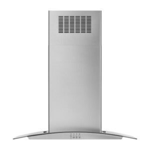30-in Curved Glass Island Mount Range Hood - Stainless Steel