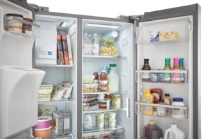22.3 CuFt Counter Depth Side-by-Side Refrigerator in Stainless Steel with EvenTemp™ Cooling System