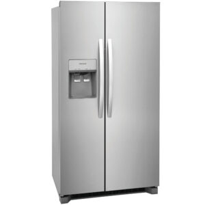 22.3 CuFt Counter-Depth Side-by-Side Refrigerator in Stainless Steel with SpaceWise® Organization System
