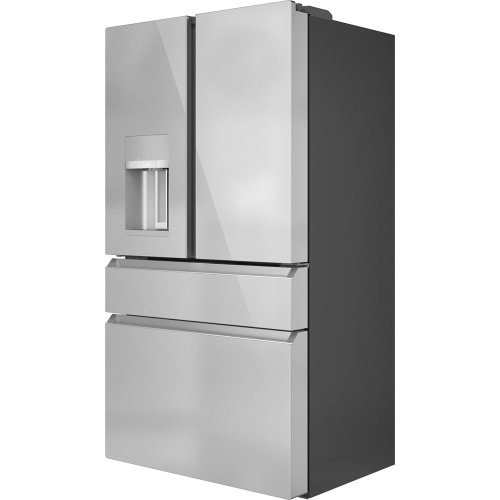 22.3 CuFt Smart Counter Depth 4-Door French Door Refrigerator in Platinum Glass with Convertible Drawer - Image 5
