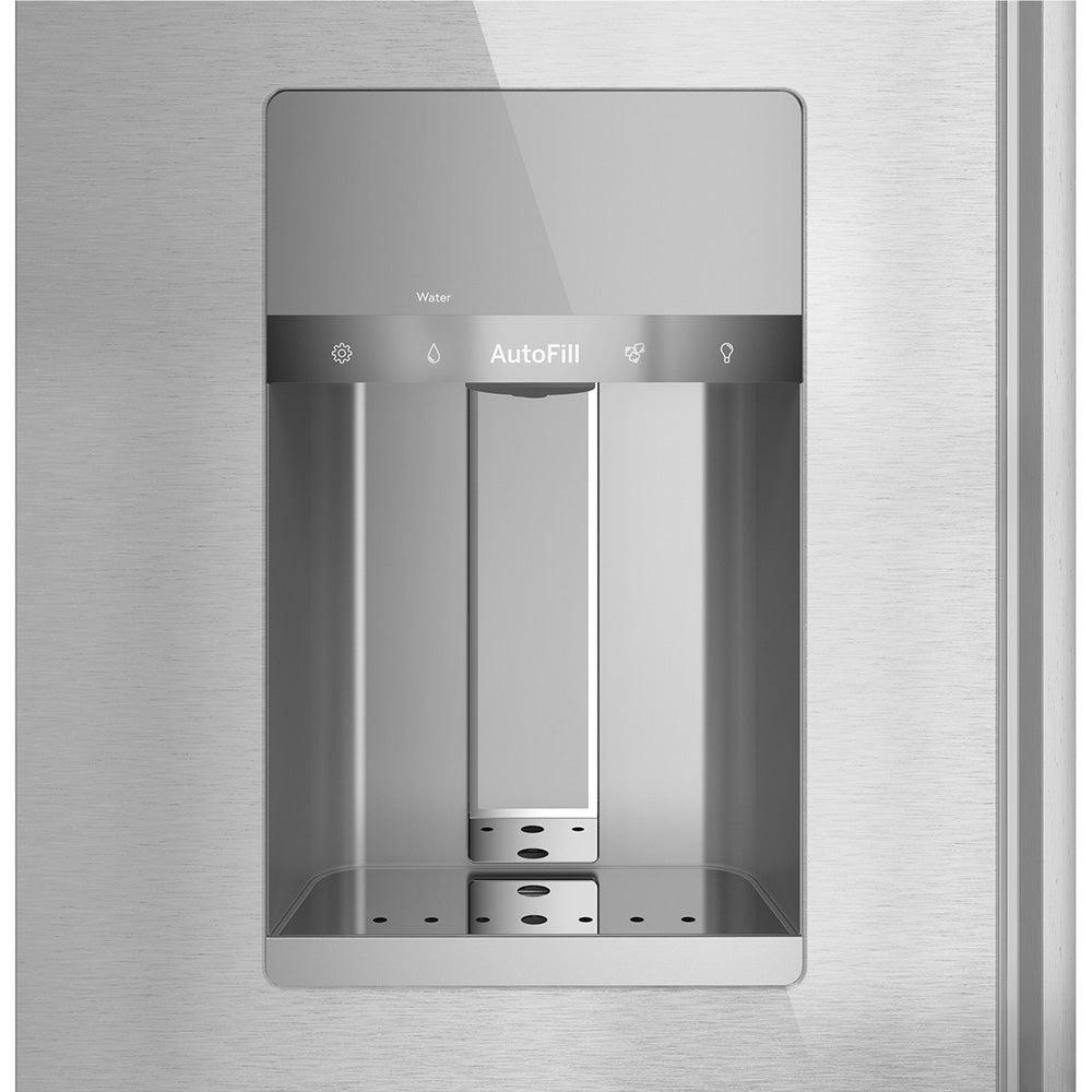 22.3 CuFt Smart Counter Depth 4-Door French Door Refrigerator in Platinum Glass with Convertible Drawer - Image 6