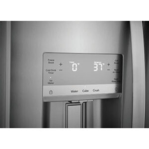 22.3 CuFt Standard Depth Side-by-Side Refrigerator in Stainless Steel with SpaceWise® Organization System