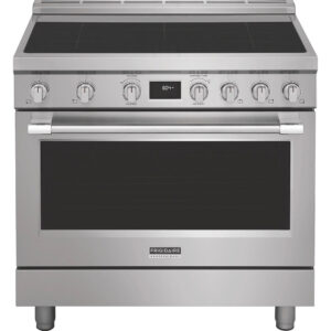 4.4 CuFt 5-Burner Induction Freestanding Electric Range in Stainless Steel with True Convection