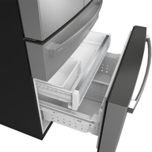 23.3 CuFt Smart Counter-Depth 4-Door French-Door Refrigerator in Stainless Steel