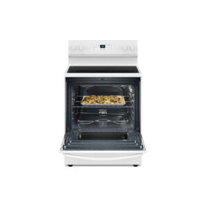 30-inch Electric Range with Steam Clean - White
