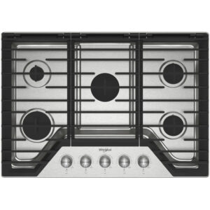 30-inch Gas Cooktop with 5 Burner - Stainless Steel