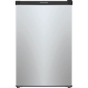 4.5 CuFt Compact Refrigerator in Silver Mist with LED Lighting
