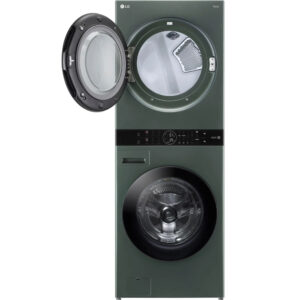 4.5 CuFt Washer and 7.4 CuFt Gas Dryer Front Load Nature Green WashTower™