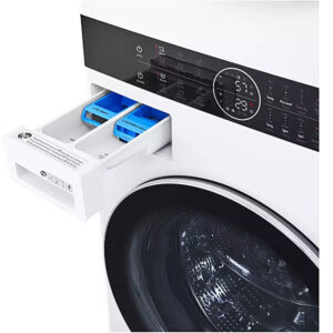 4.5 CuFt Washer and 7.4 CuFt Gas Dryer Front Load White WashTower™