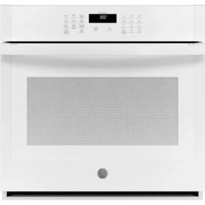 30-Inch Smart Built-In Self-Clean Double Wall Oven with Never-Scrub Racks - White