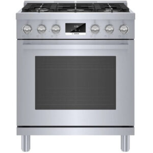 3.7 Cu Ft 800 Series Freestanding 5-Burner Convection Gas Range - Stainless Steel