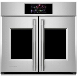 30-Inch Smart French Door Self Cleaning Convection Wall Oven In Stainless Steal
