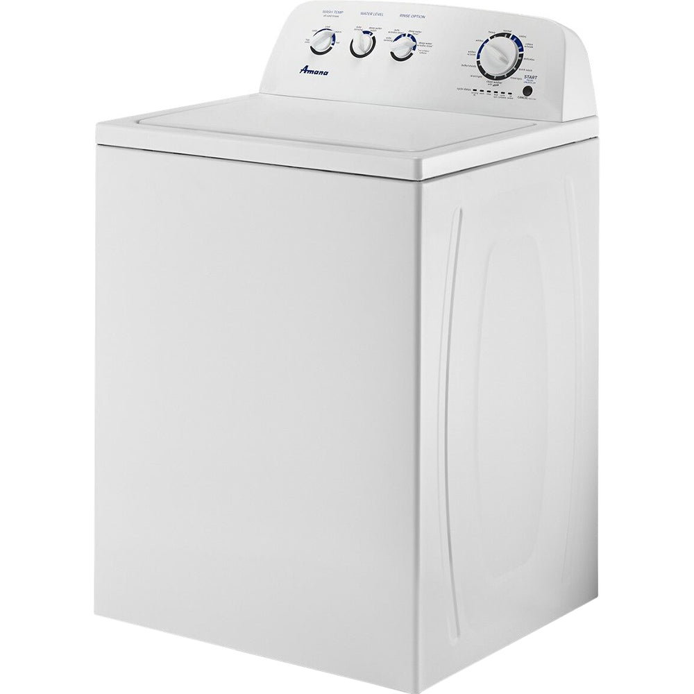 3.8 CuFt Electric Top Load White Washer with High-Efficiency Agitator and Wash System - Image 3