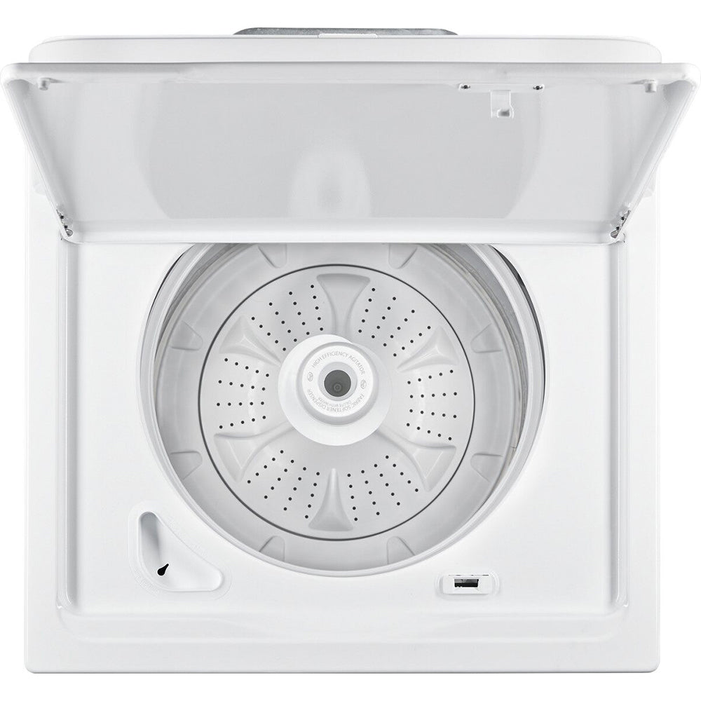 3.8 CuFt Electric Top Load White Washer with High-Efficiency Agitator and Wash System - Image 4