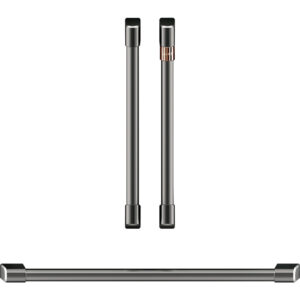 2 French-Door Handles; 1 - 30" Handle; - Brushed Black