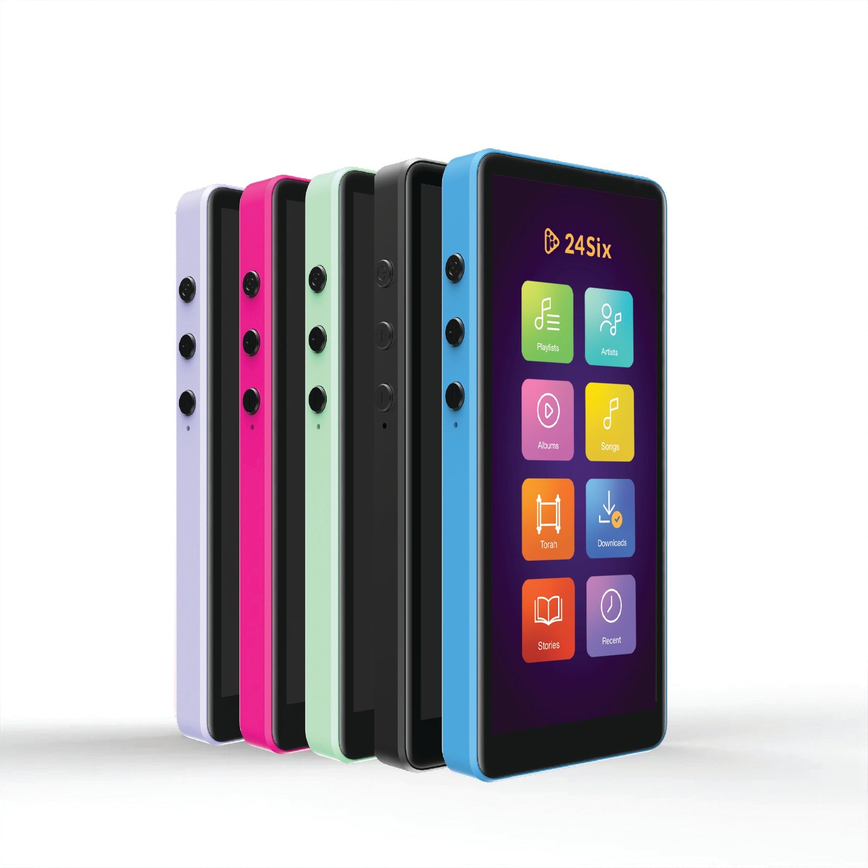 24SIX Solo 3 Kosher MP3 Player (Blue) - Image 2