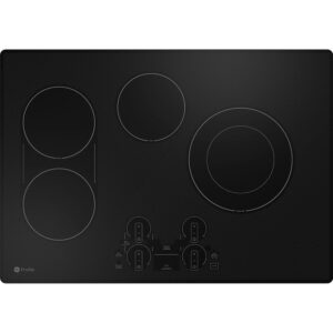 30" 4-Element Electric Cooktop in Black with Guided Cooking