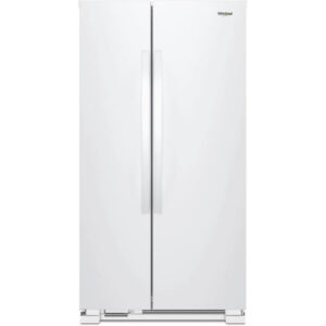 25 CuFt Side-by-Side Refrigerator in White