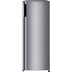6.0 CuFt Single Door Refrigerator in Platinum Silver with Curved Pocket Handle