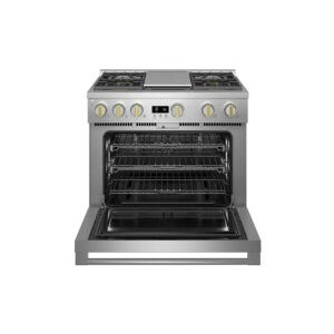 6.2 CuFt 4-Burner Gas Range in Stainless Steel