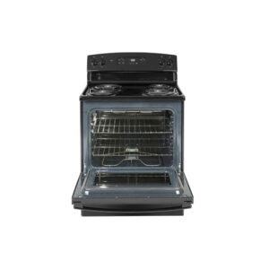 5.0 Cu-Ft Freestanding Coil Electric Range in Black