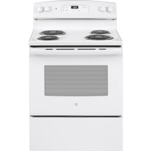 5.0 Cu-Ft Freestanding Electric Coil Range in White