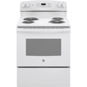 5.0 Cu-Ft Freestanding Electric Coil Range in White