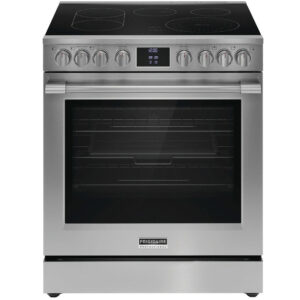 6.2 CuFt Slide-In Electric Range in Stainless Steel with No Preheat + Air Fry