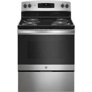 5.0 CuFt Freestanding Electric Range in Stainless Steel with Self-Clean