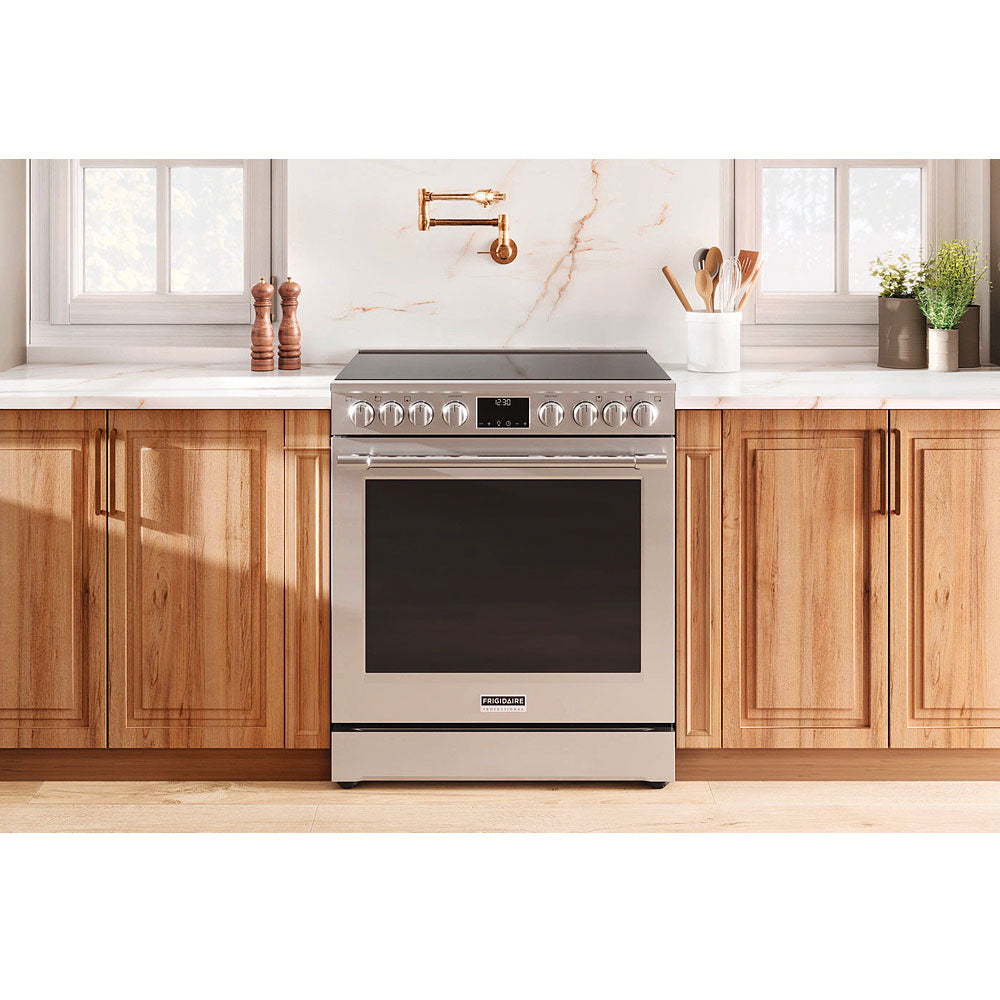 6.2 CuFt Slide-In Electric Range in Stainless Steel with No Preheat + Air Fry - Image 6
