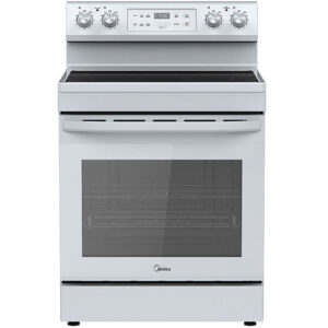 6.3 CuFt 4-Burner Freestanding Electric Range in White