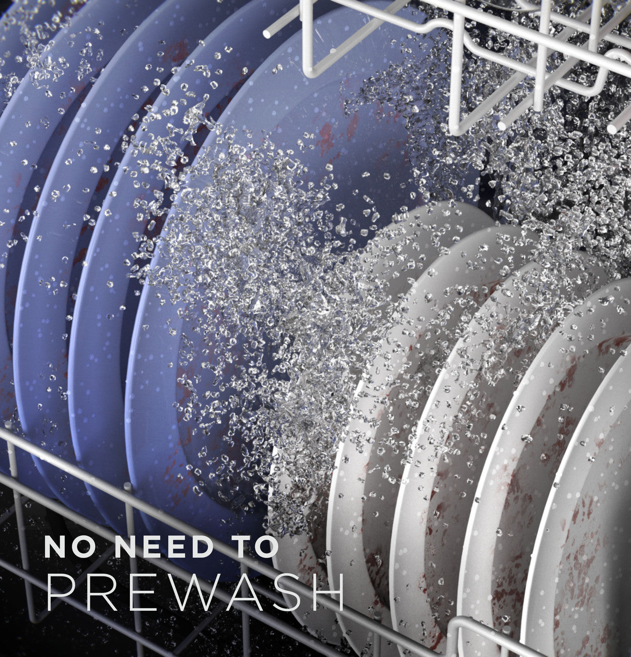 52 dBA Steam Sanitize Front Control Dishwasher in White with Dry Boost™ - Image 8
