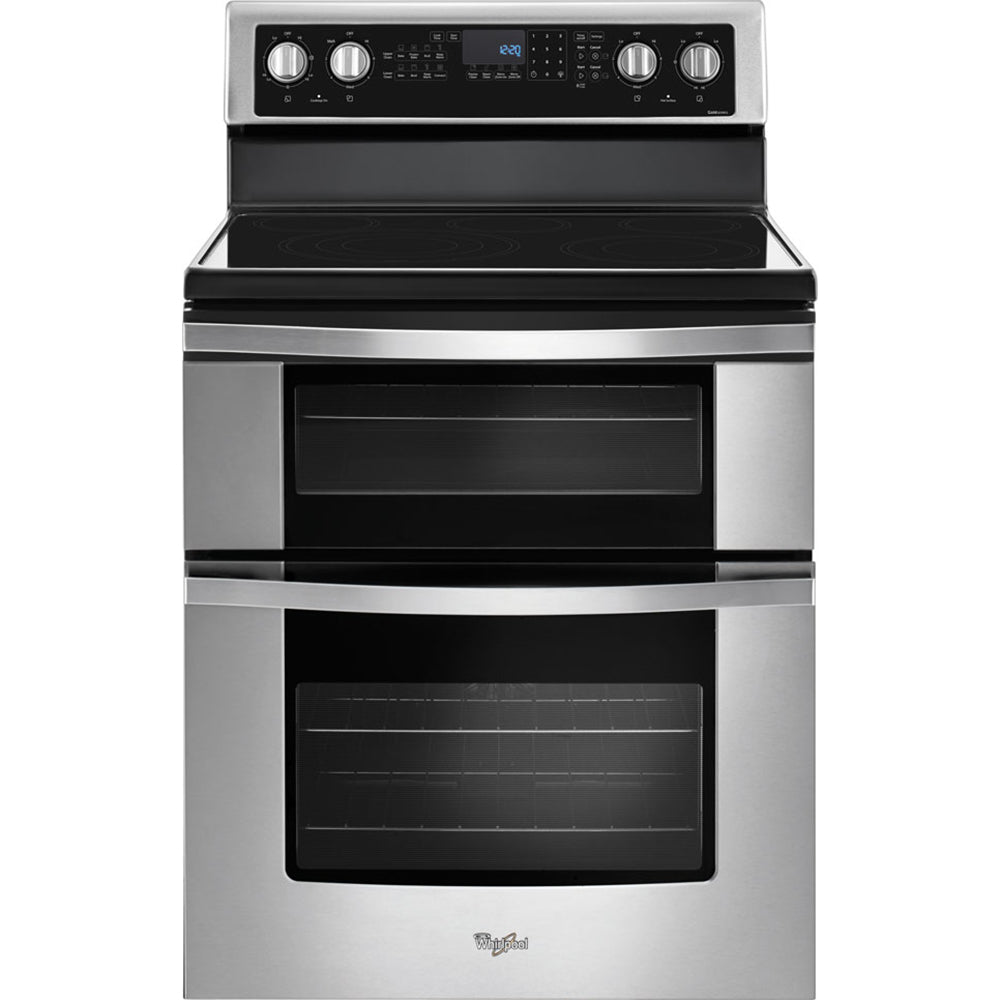 6.7 CuFt Electric Double Range with 1.7 CuFt 1000 Watt Over-the-Range Microwave in Stainless Steel - Image 2