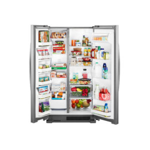 25.1 CuFt Side by Side Refrigerator in Stainless Steel