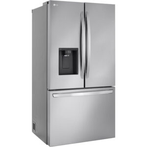 26.0 CuFt Smart Counter-Depth French Door Refrigerator in Stainless Steel with Dual Ice Makers