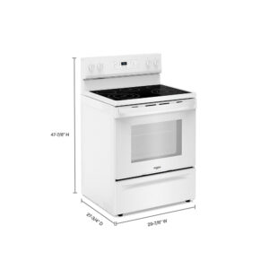 5.3 CuFt Freestanding Electric Range in White