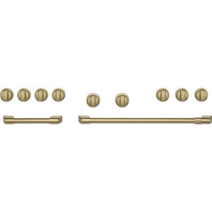 48" Handle & Knob Set for Pro Range and Range Top - Brushed Brass