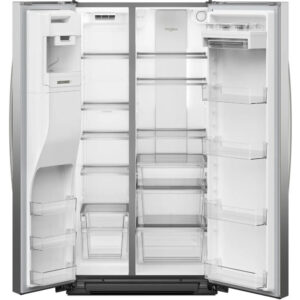 21 CuFt Side by Side Refrigerator in Stainless Steel
