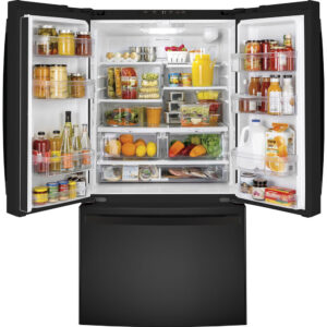 27 CuFt French-Door Refrigerator in Black