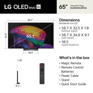 65" Class OLED 4K HDR C6 Series Smart TV