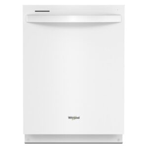 47 dBA Hidden Control White Dishwasher with Third Rack